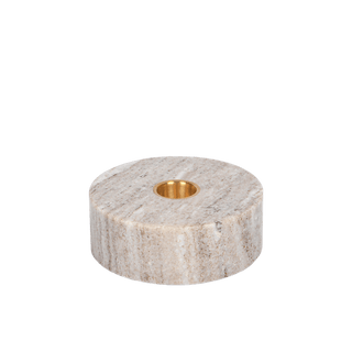 MARBLE ROUND LJUSSTAKE W10 x H3,5cm
