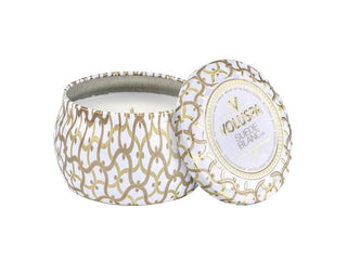 Maison Mini Tin Candle Suede Blanc 25h