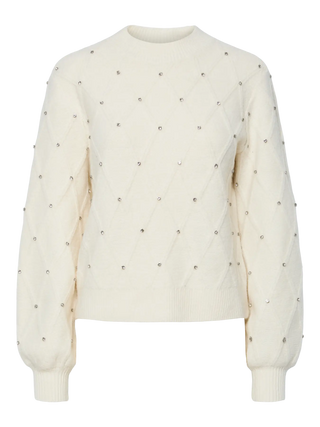 YASEMBIS STICKAD TRÖJA STRASS