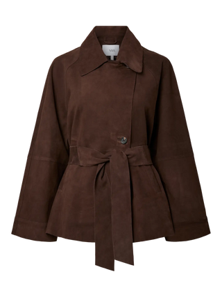 YASRUNA SUEDE KIMONO JACKET