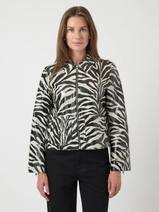 YASZABEA LÄDERJACKA ZEBRA